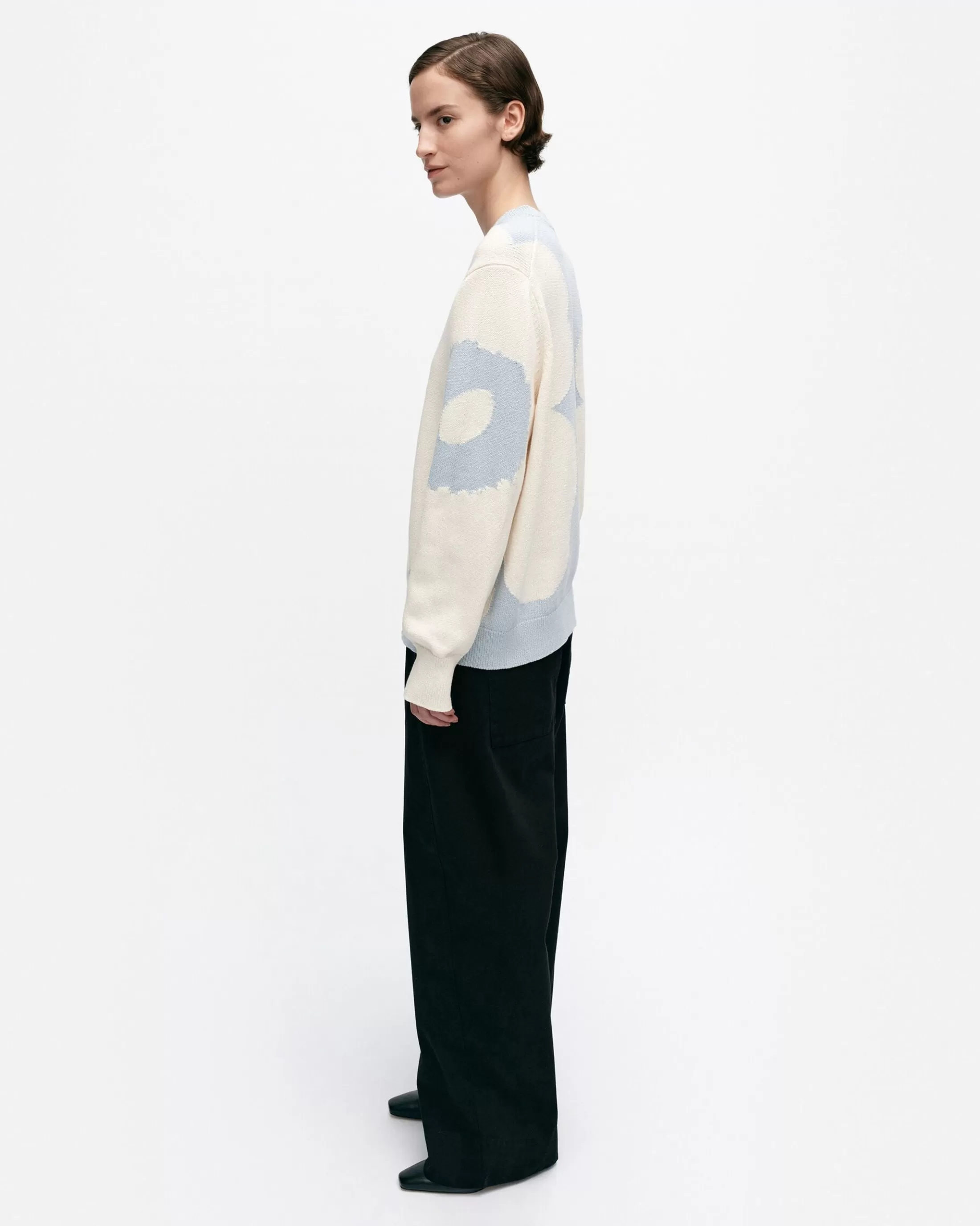 Marimekko Arkki Heijastus Unikko Puuvillaneulepusero Online
