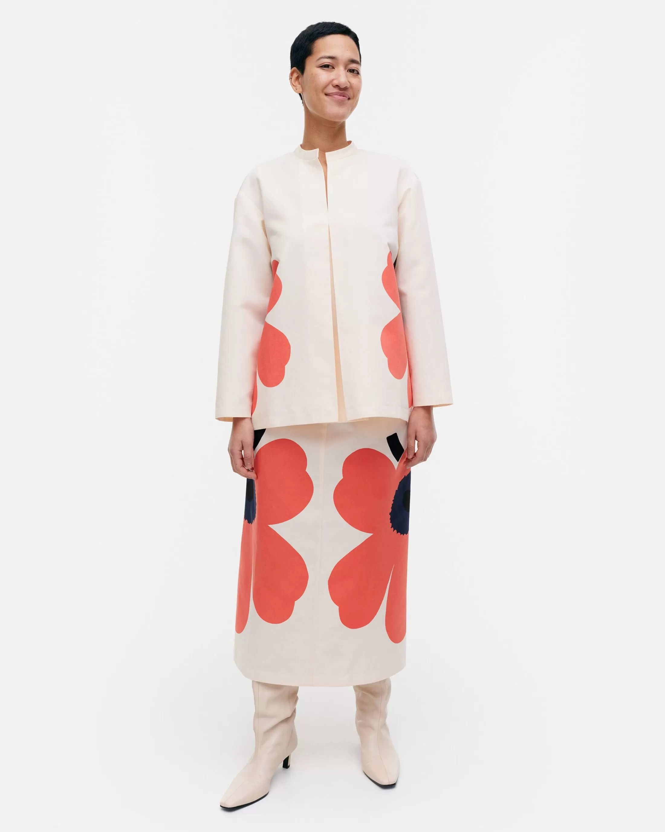 Marimekko Kerran Heijastus Unikko Puuvillapellavapaita Store