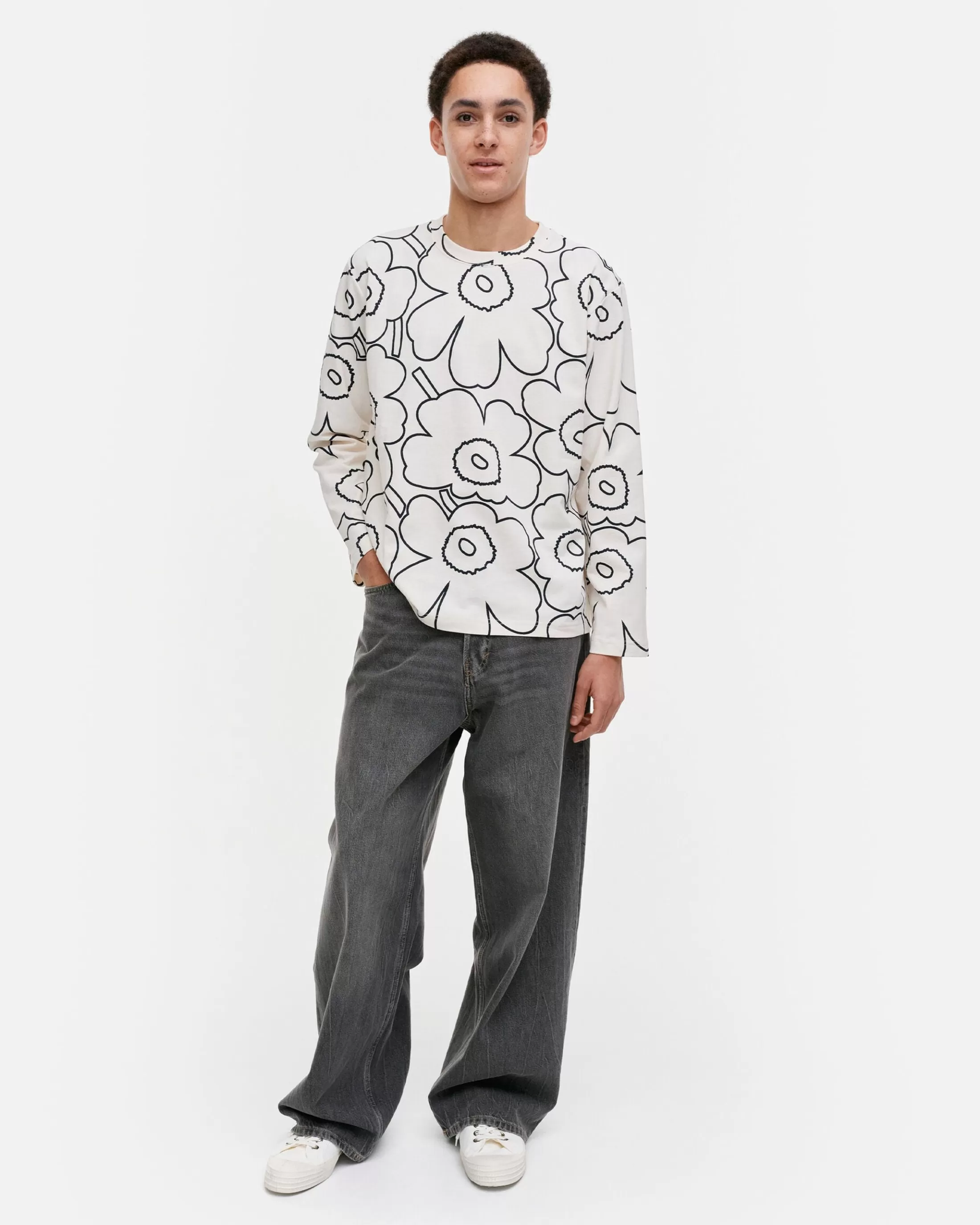 Marimekko Kioski Biitti Pieni Piirto Unikko Trikoopaita Flash Sale