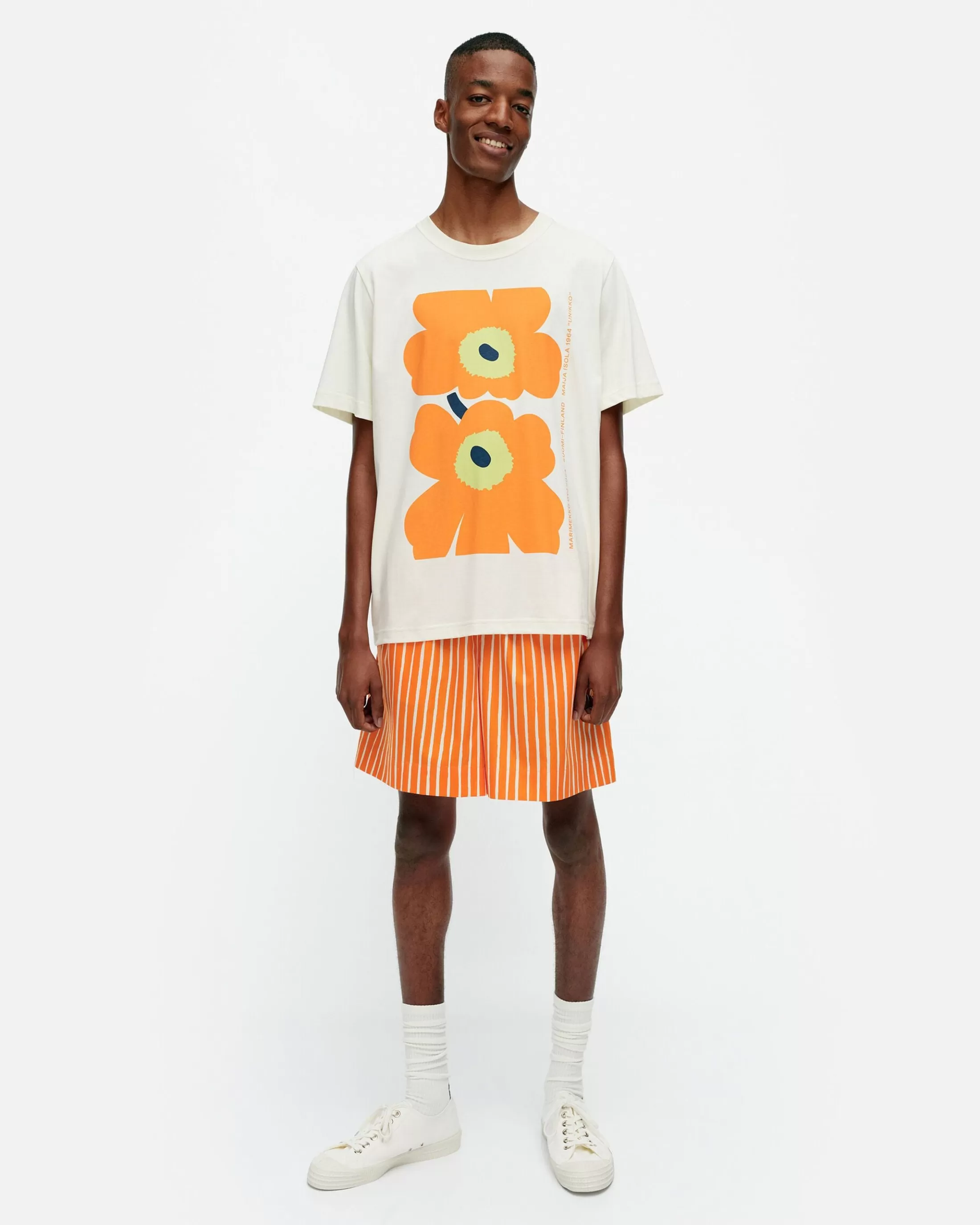 Marimekko Kioski Embla Unikko Placement T-Paita Clearance