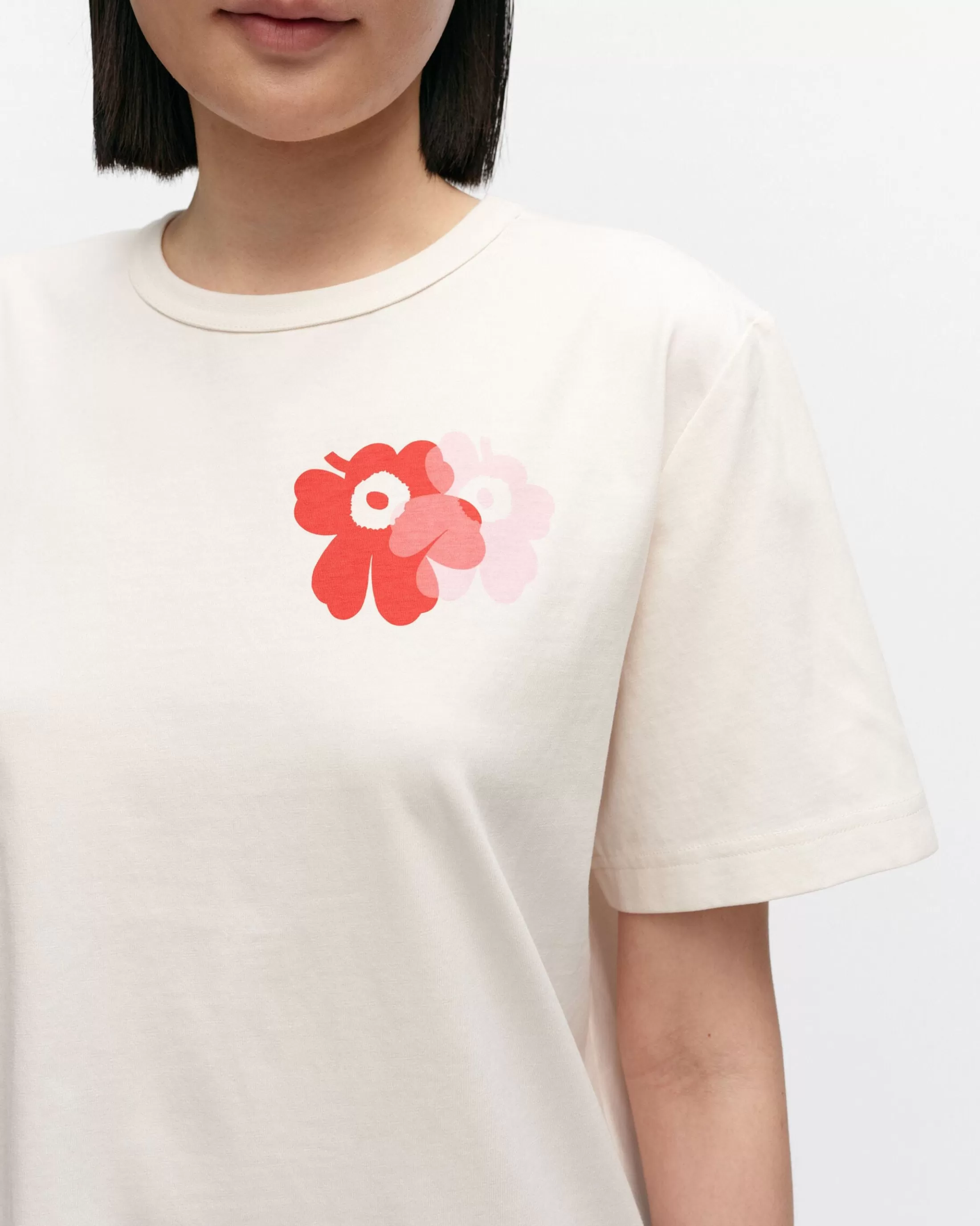 Marimekko Kioski Erna Lempi Unikko Placement T-Paita Sale