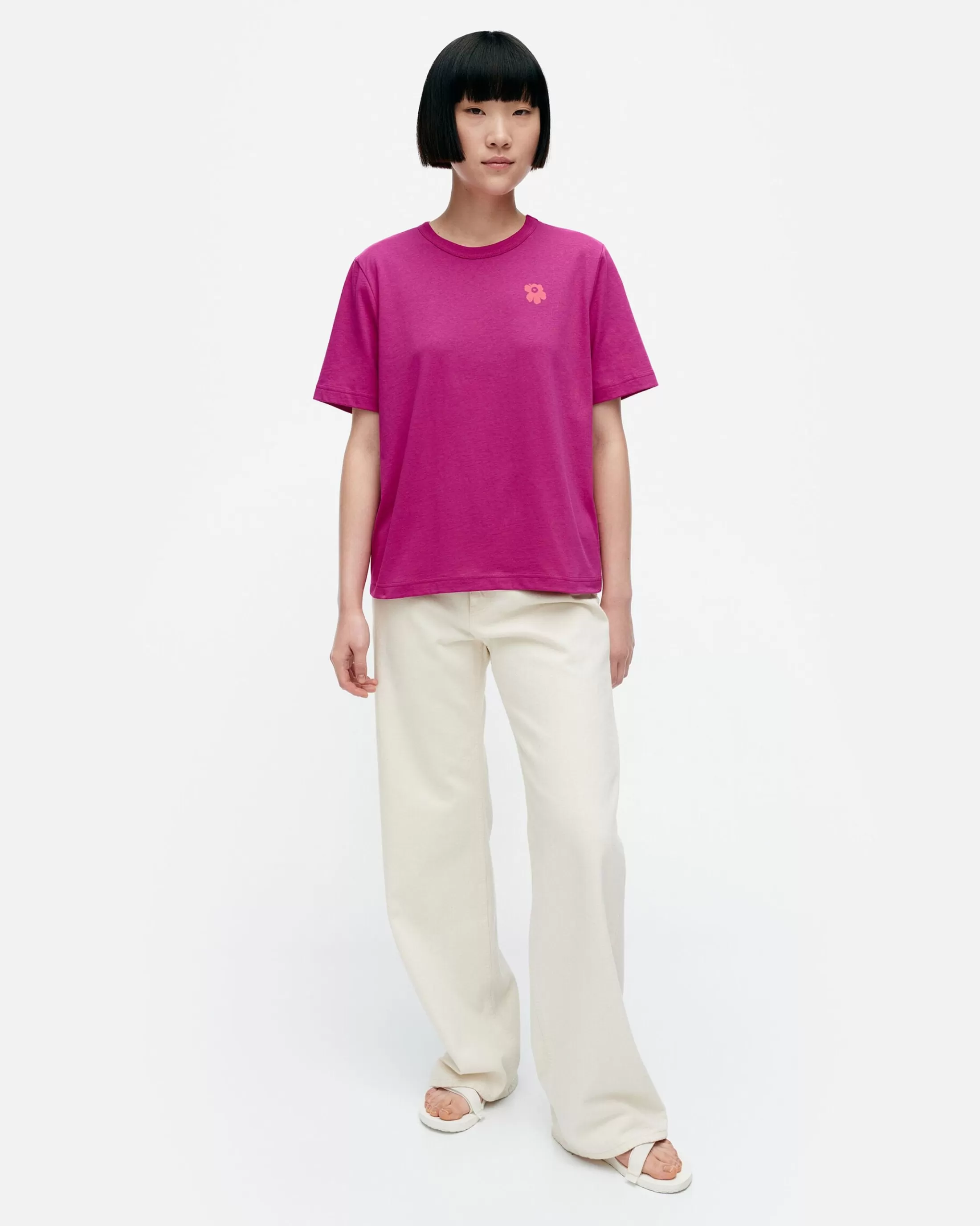 Marimekko Kioski Erna Unikko Placement T-Paita Best Sale