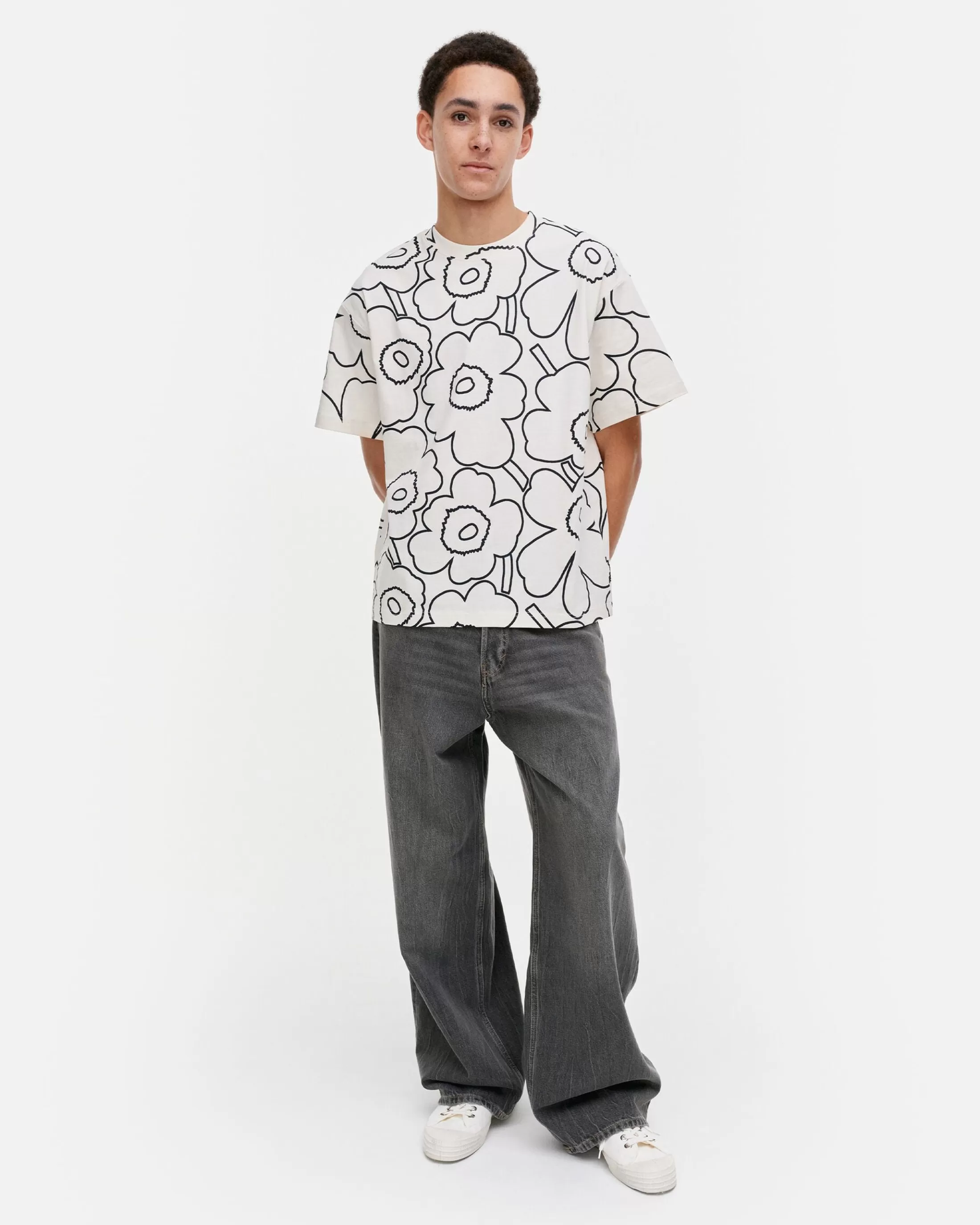 Marimekko Kioski Nopeus Pieni Piirto Unikko T-Paita Store