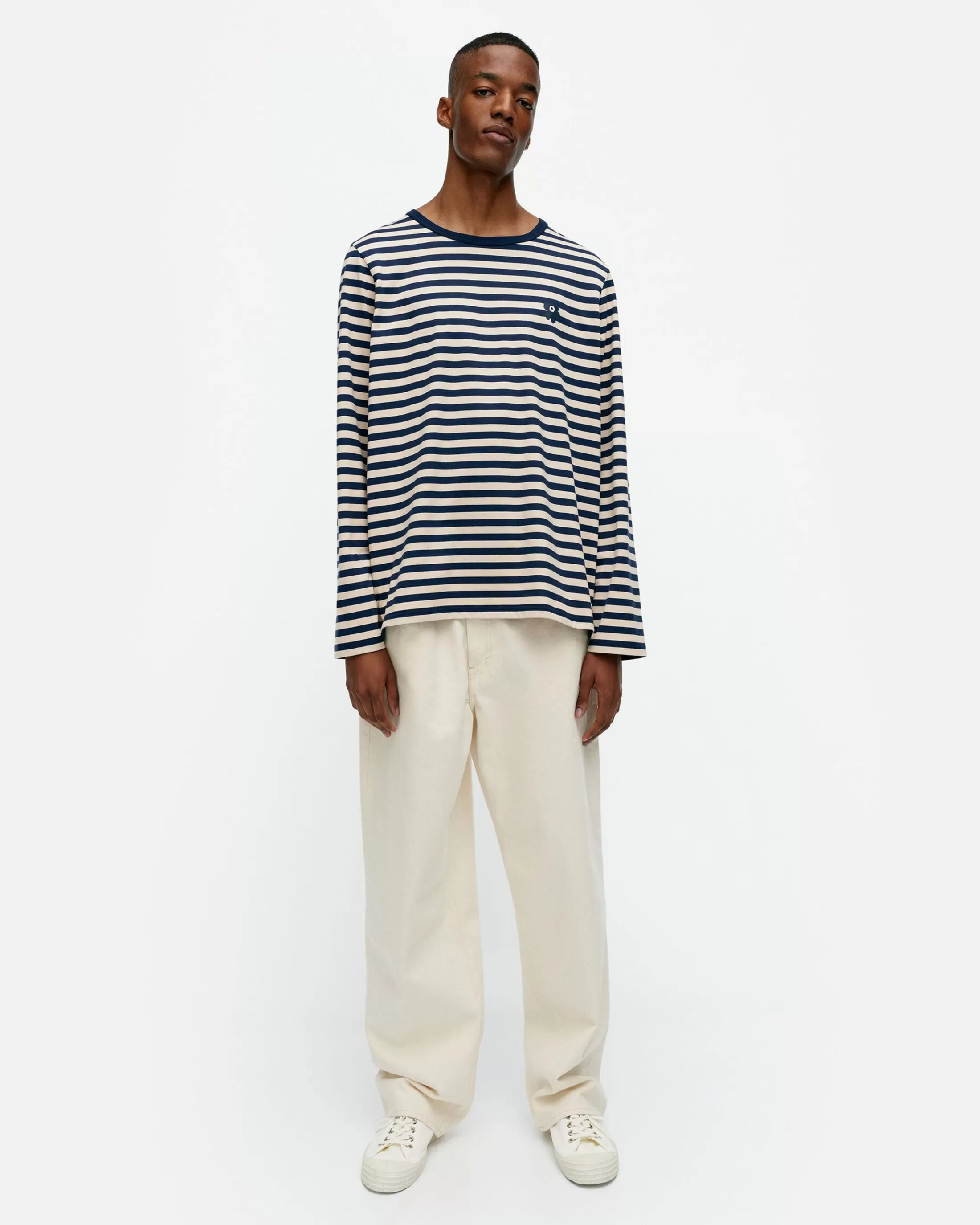 Marimekko Kioski Tasaraita Men Longsleeve Trikoopaita Clearance