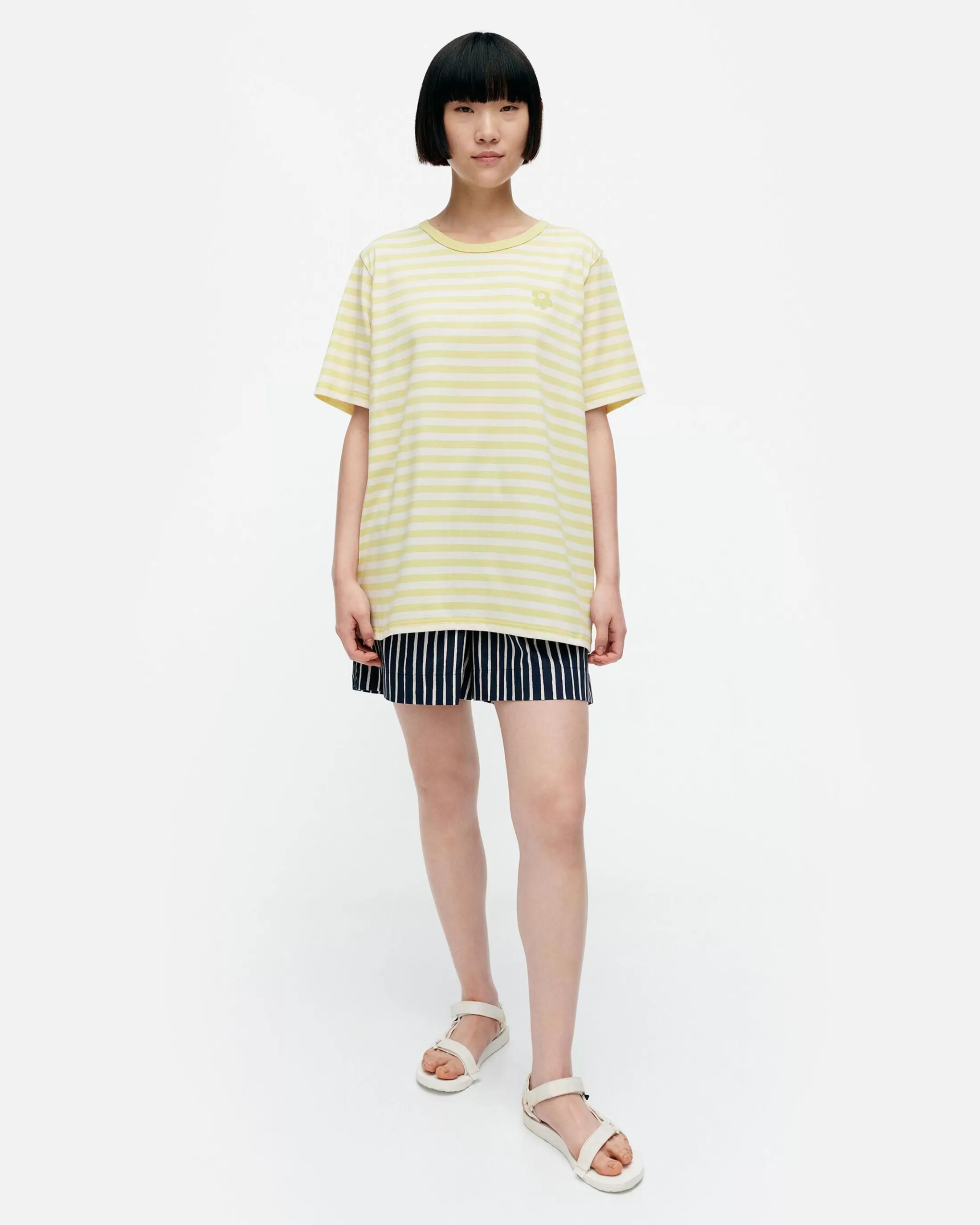 Marimekko Kioski Tasaraita Men Shortsleeve T-Paita Store