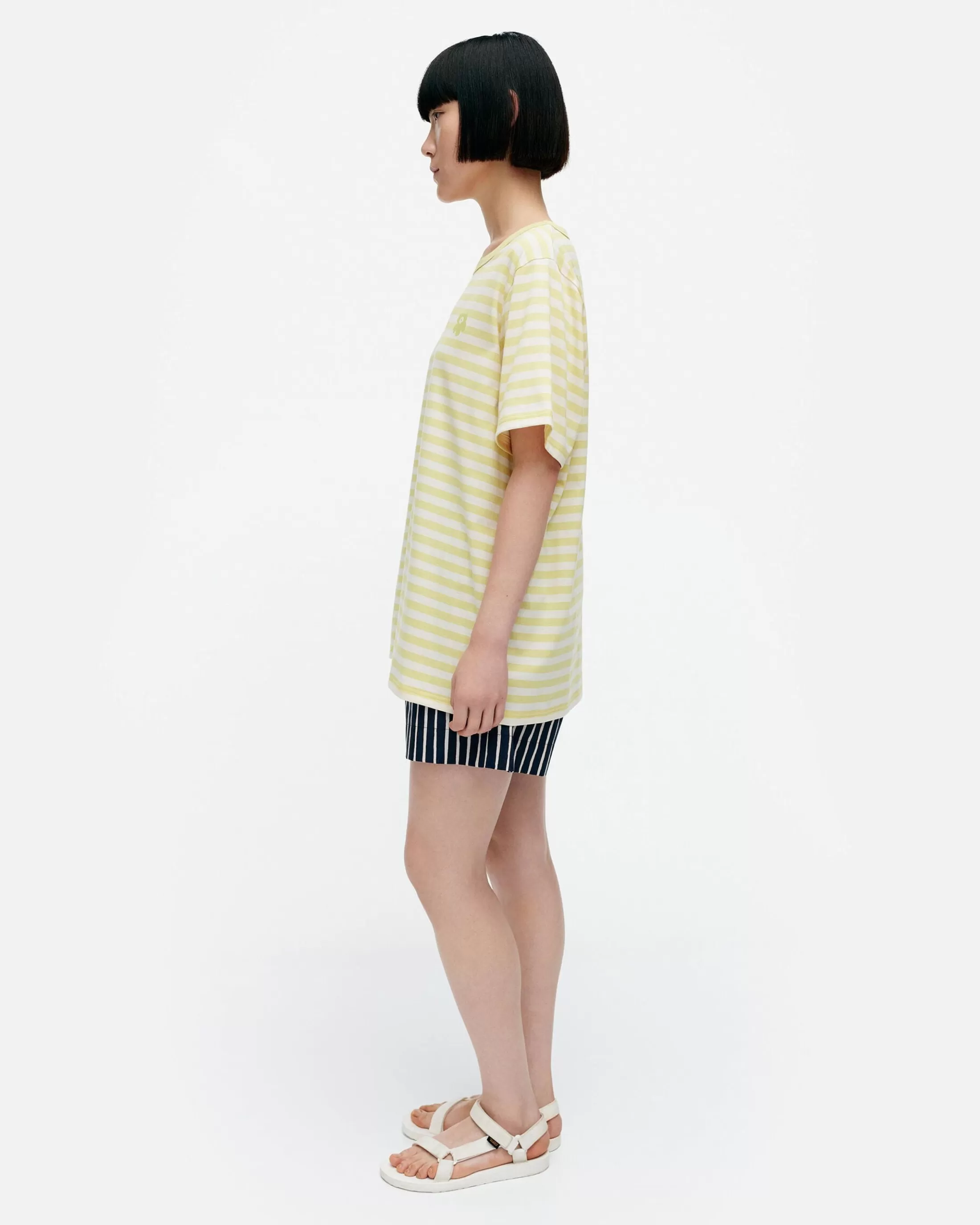 Marimekko Kioski Tasaraita Men Shortsleeve T-Paita Store