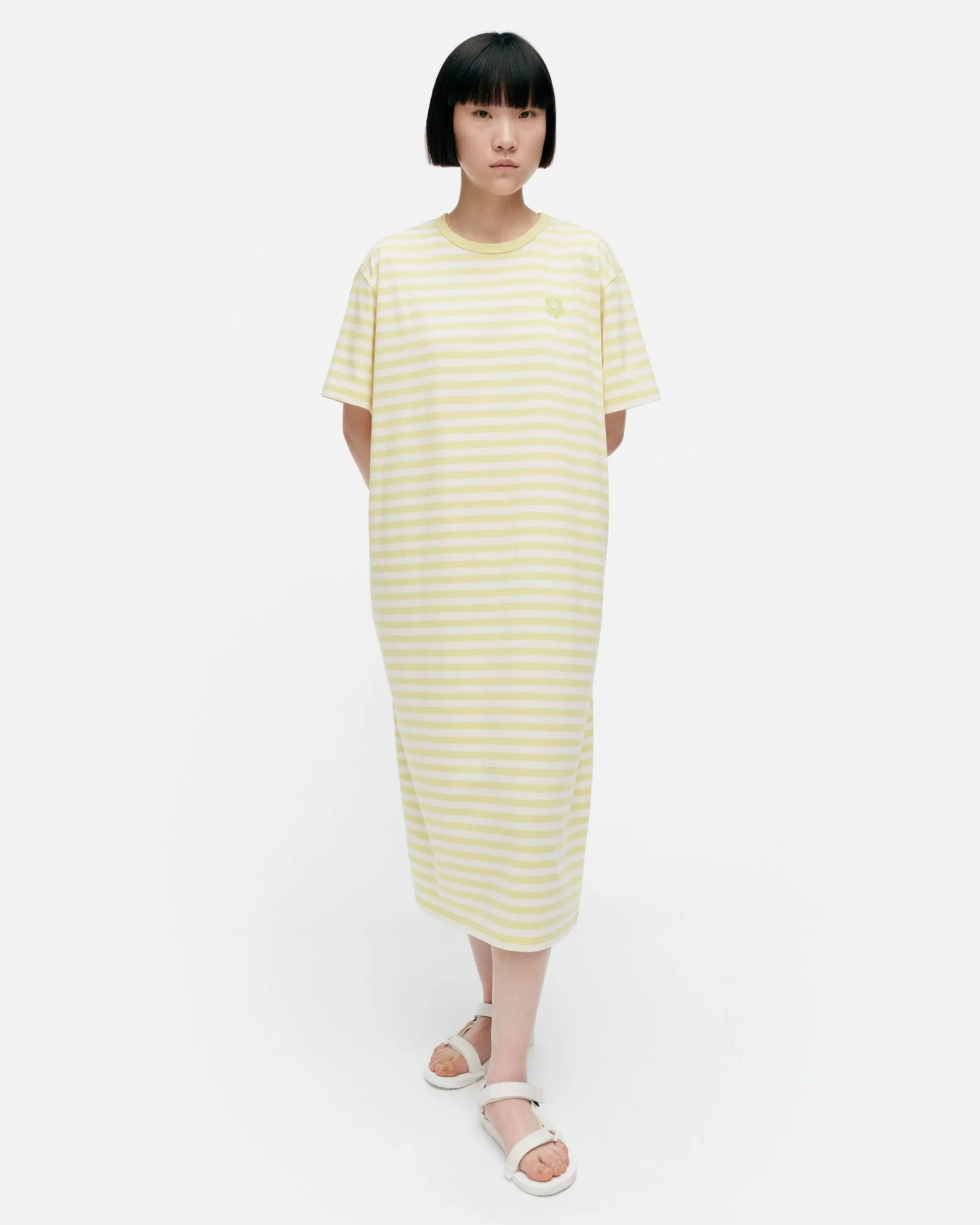 Marimekko Kioski Tasaraita Oversized Trikoomekko Best Sale