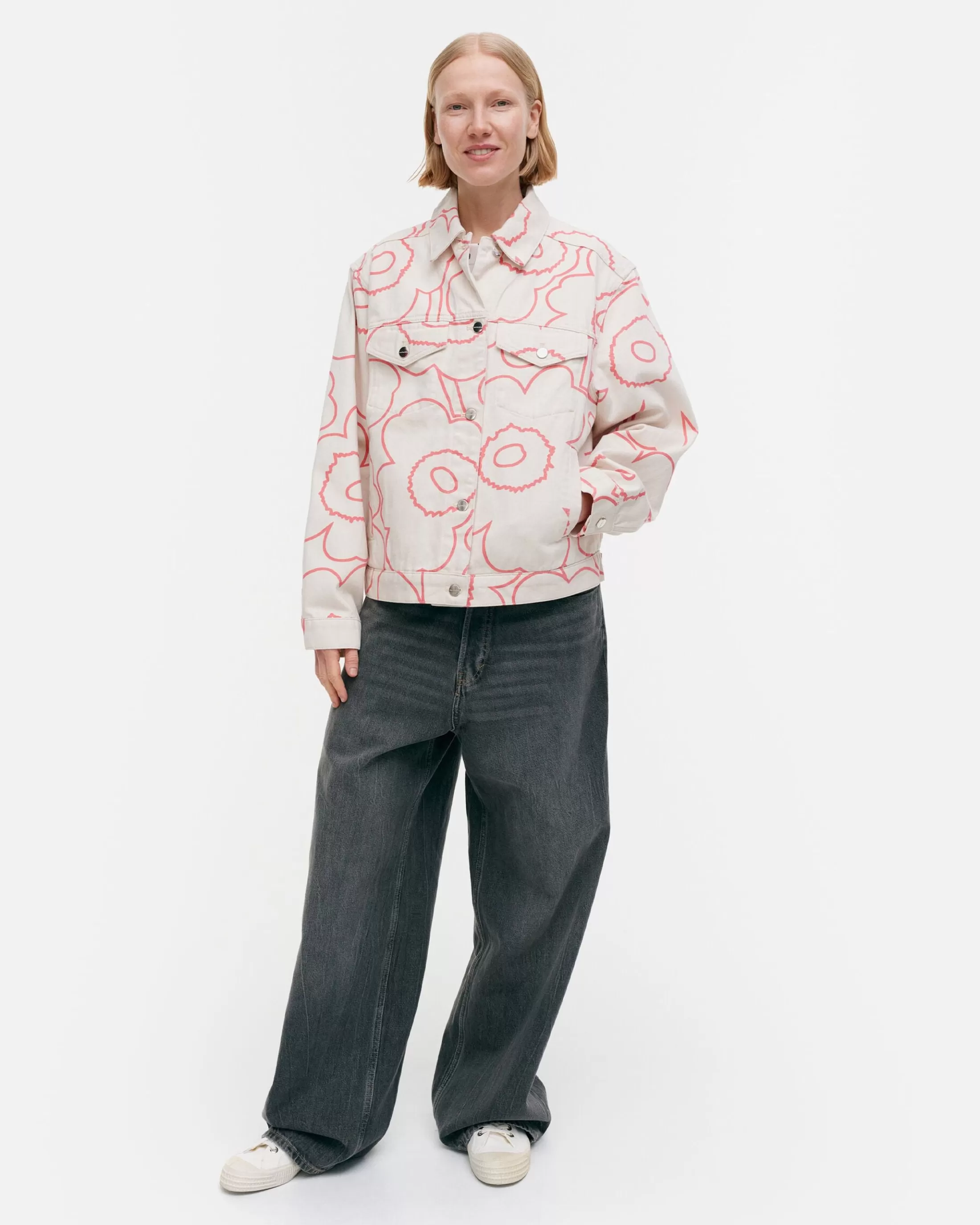 Marimekko Kioski Ystu00E4Vyys Pieni Piirto Unikko 2 Farkkutakki Online