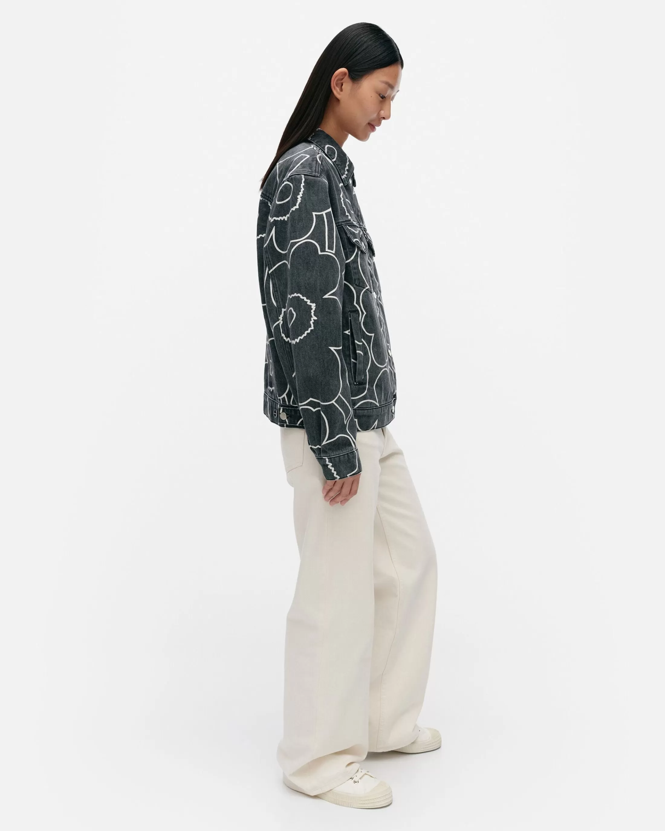 Marimekko Kioski Ystu00E4Vyys Pieni Piirto Unikko 2 Farkkutakki Online