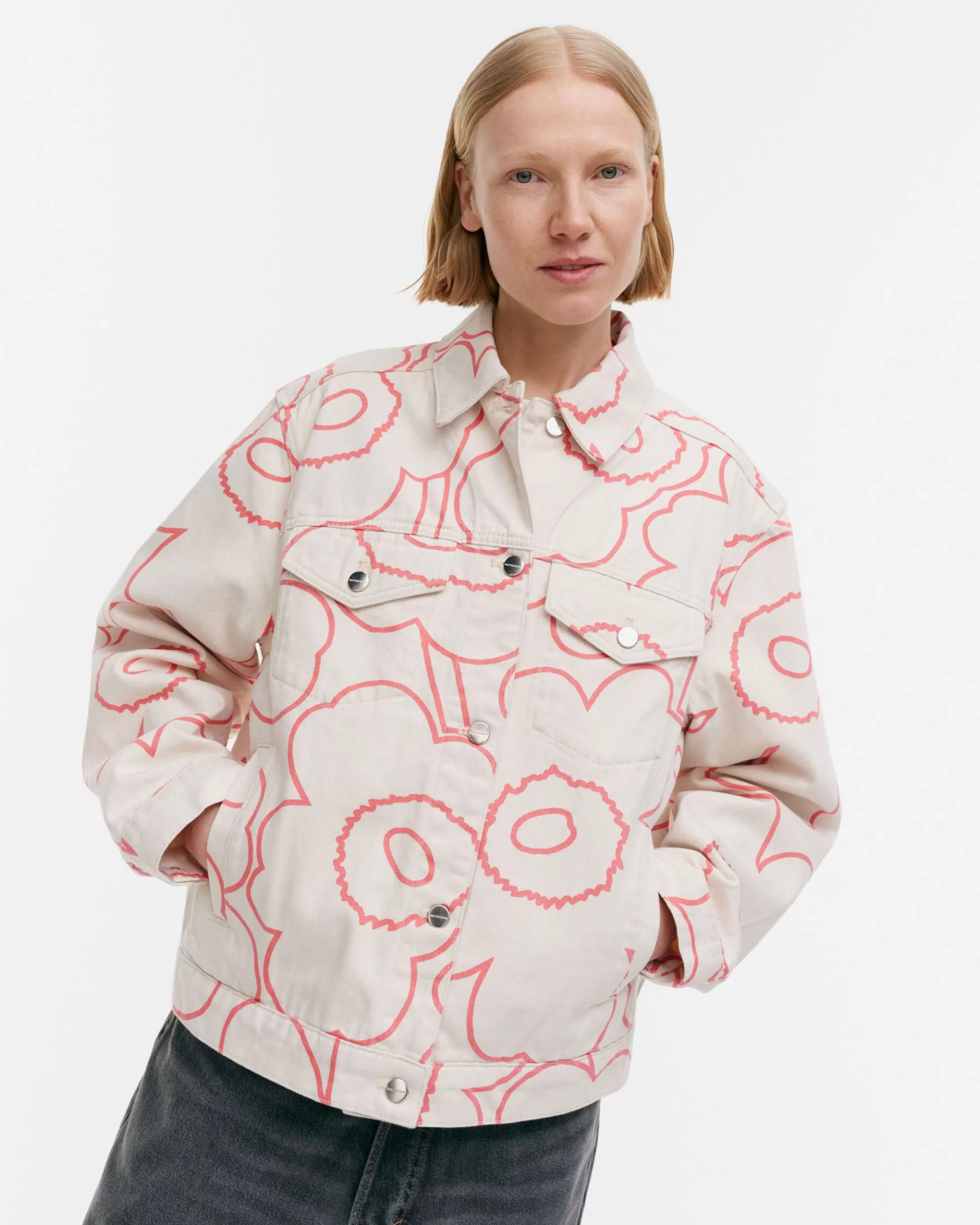 Marimekko Kioski Ystu00E4Vyys Pieni Piirto Unikko 2 Farkkutakki Online