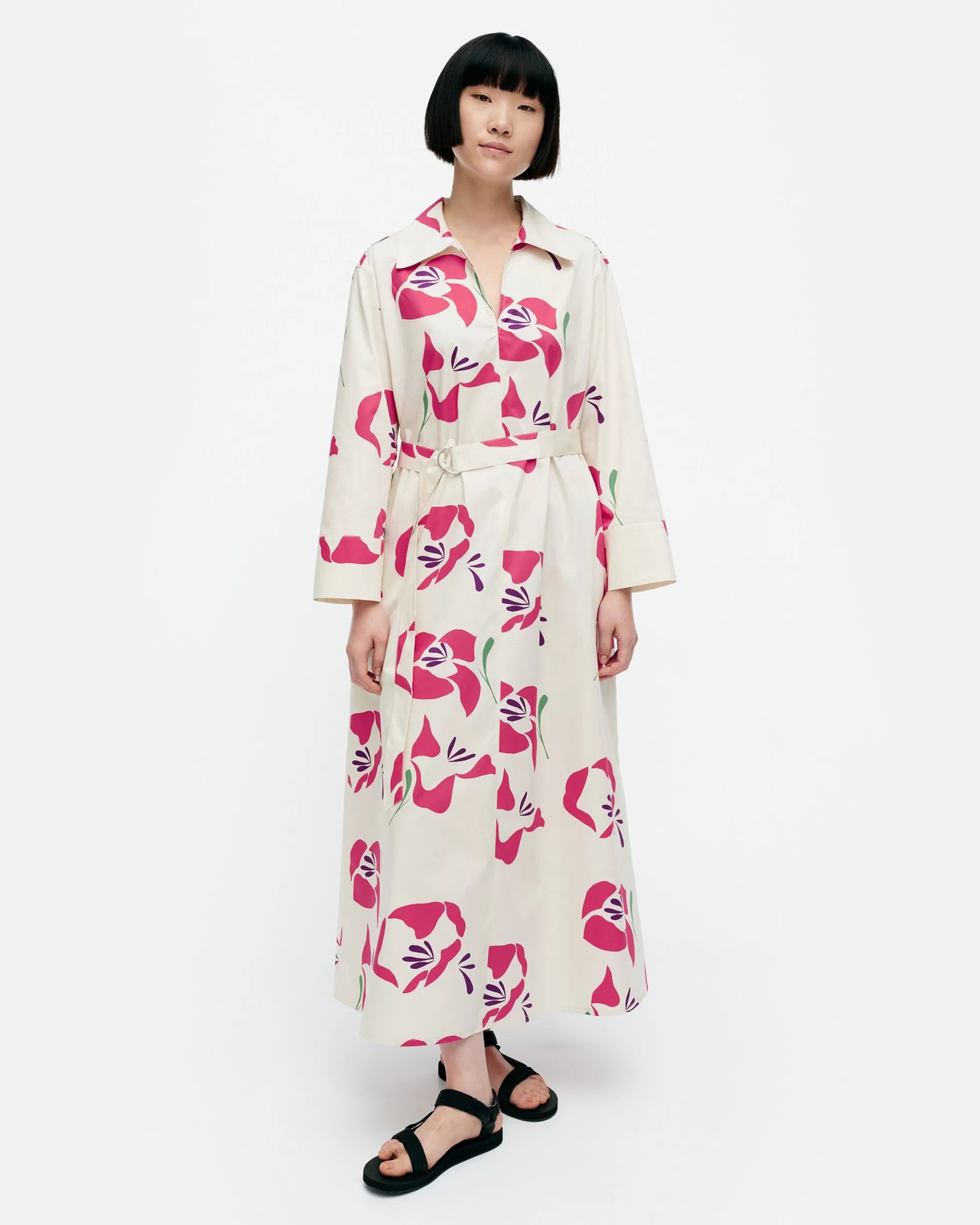 Marimekko Perenna Helakka Puuvillapopliinimekko Sale