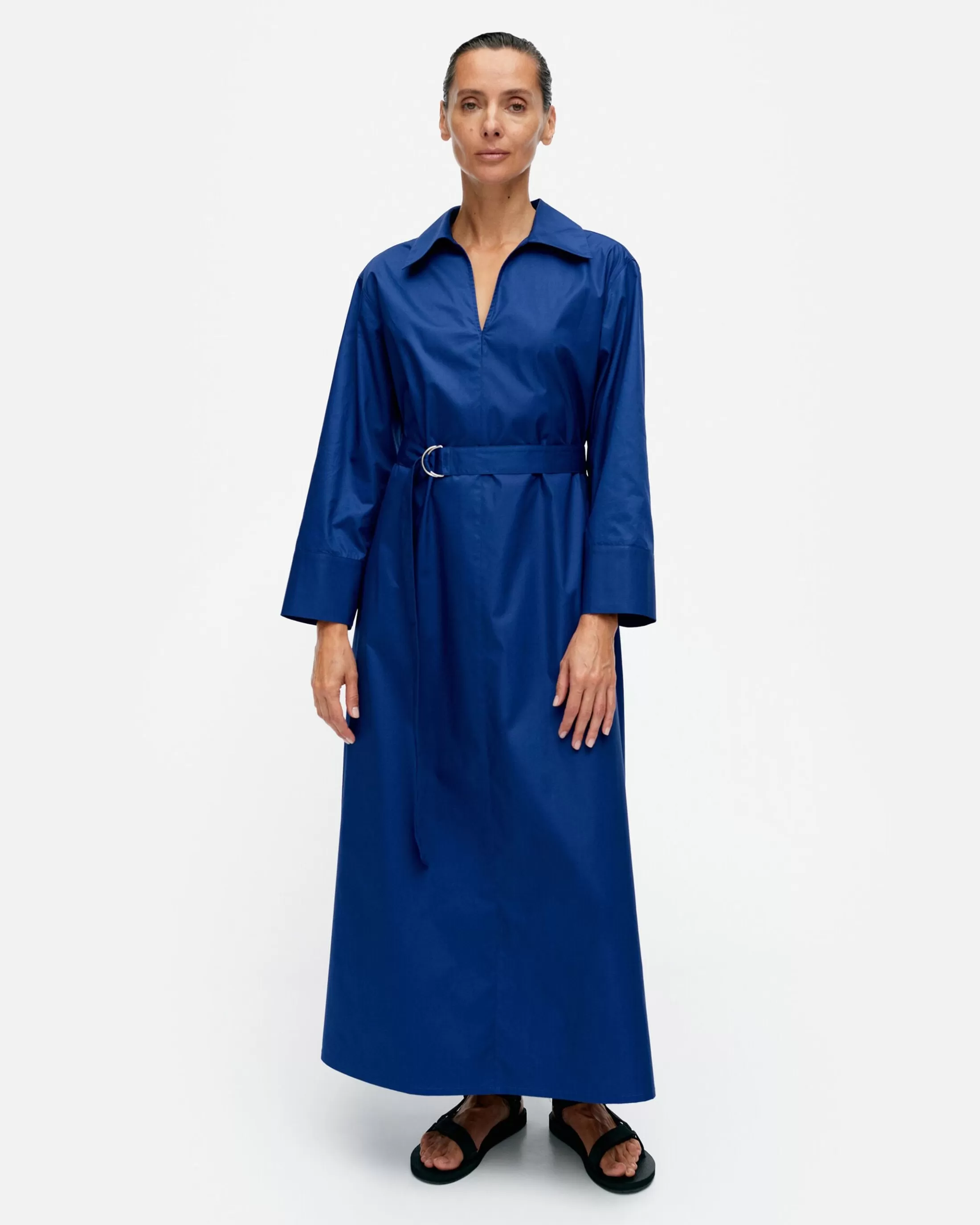 Marimekko Perenna Solid Puuvillapopliinimekko Fashion