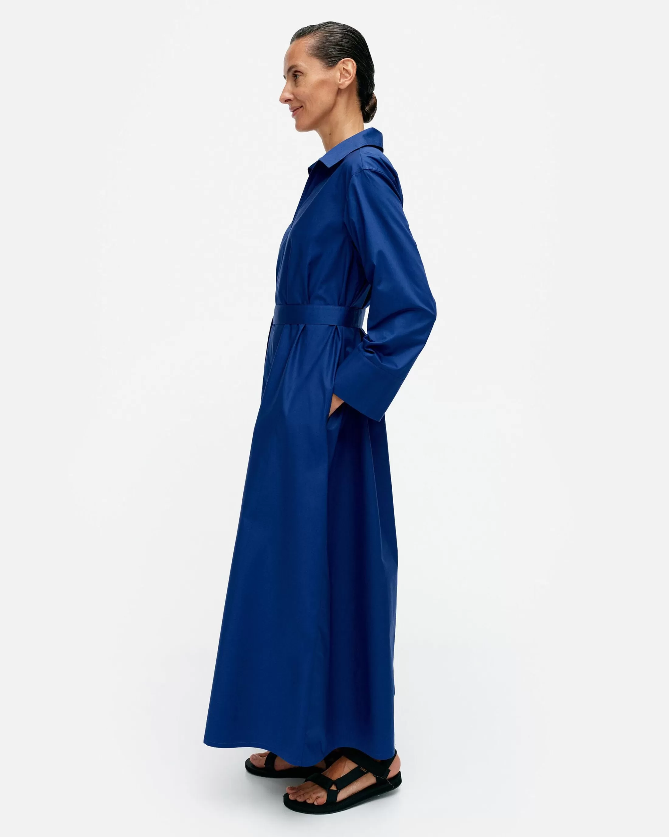 Marimekko Perenna Solid Puuvillapopliinimekko Fashion