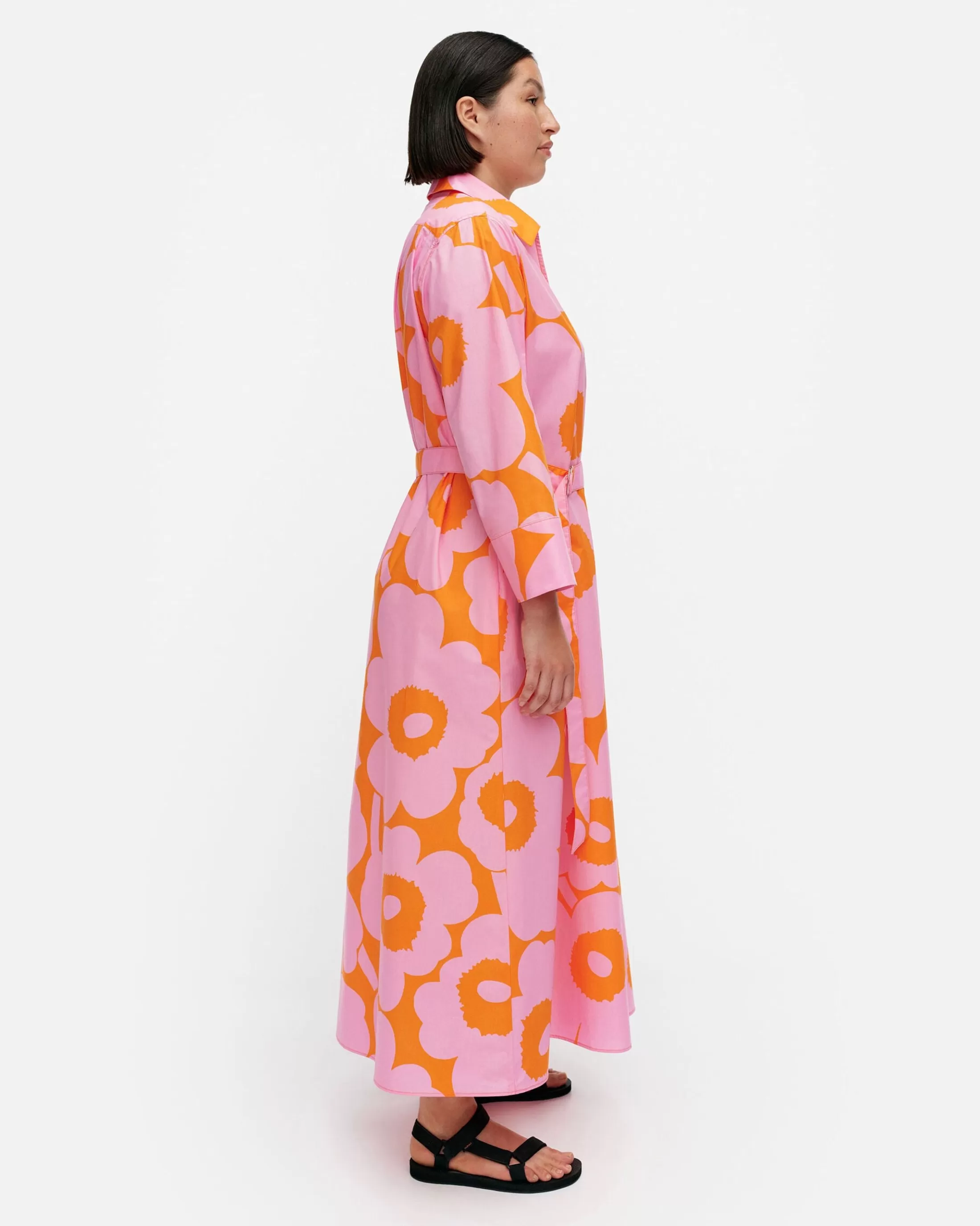 Marimekko Perenna Unikko Puuvillapopliinimekko Clearance