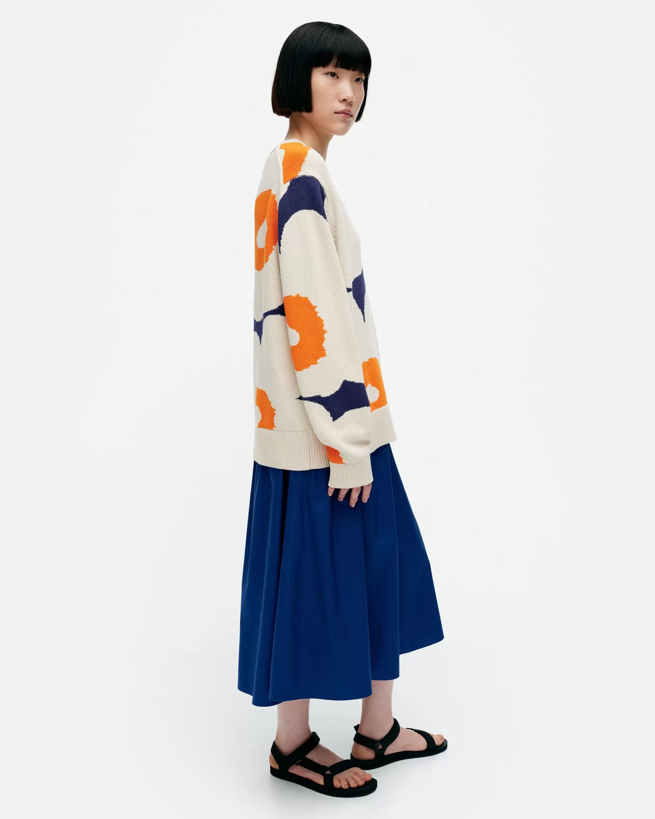 Marimekko Pu00E4Ivu00E4 Unikko Puuvillaneulepusero Clearance