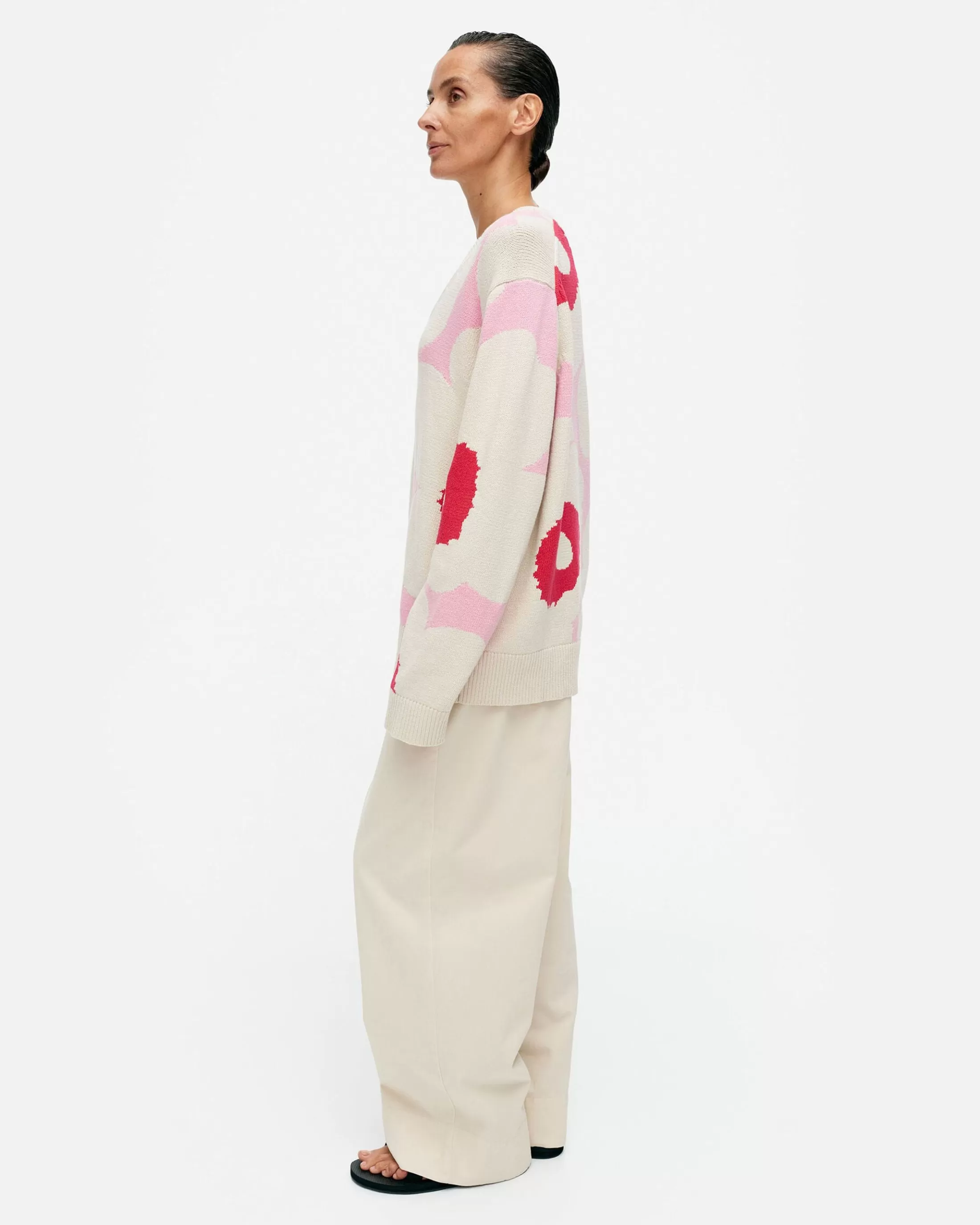 Marimekko Pu00E4Ivu00E4 Unikko Puuvillaneulepusero Clearance
