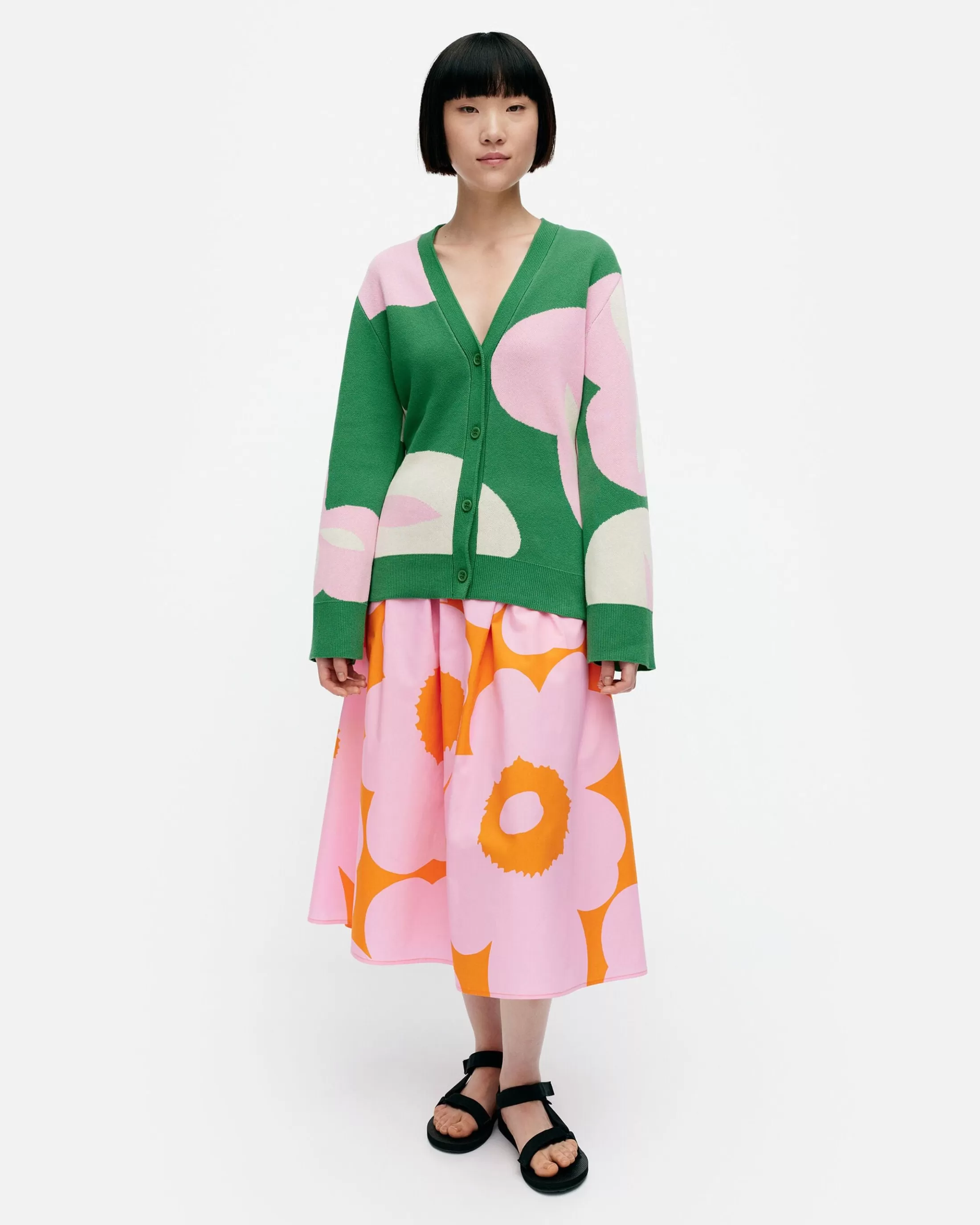 Marimekko Tyrske Poiminto Puuvillaneuletakki Best Sale