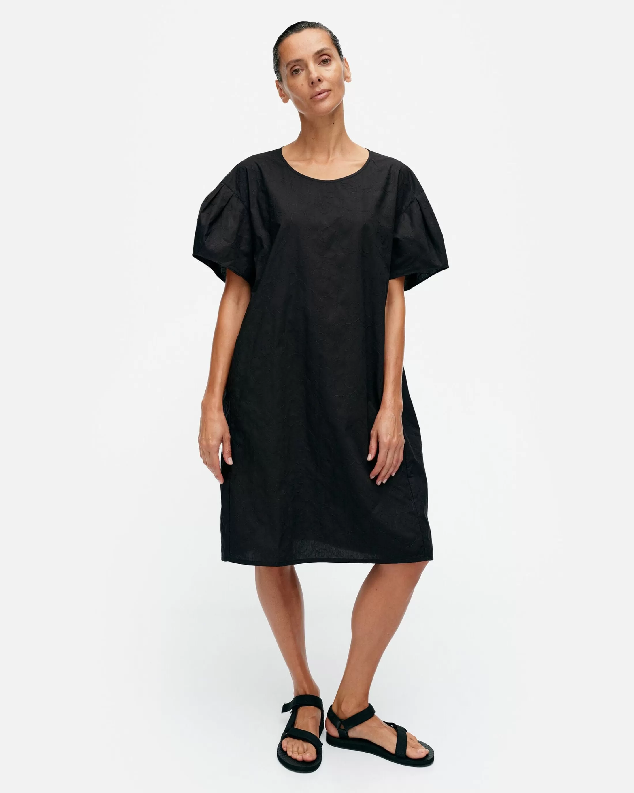Marimekko Vuolle Mini Unikko Puuvillapopliinimekko Discount